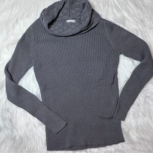 Croft And Barrow Cowl Neck Sweater Gray